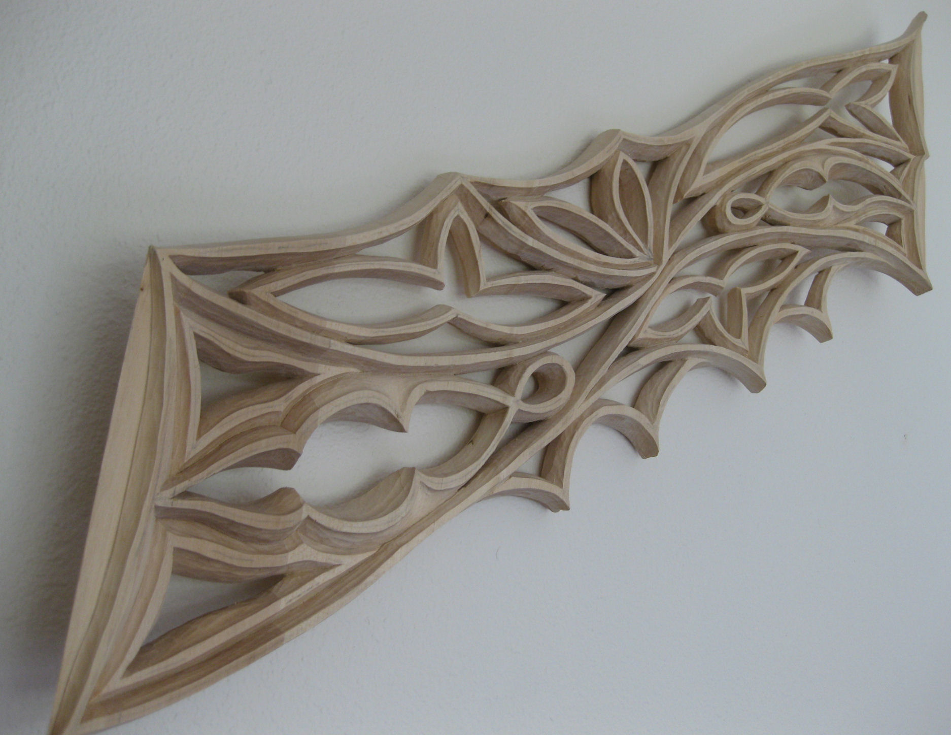 Pipe shade carving for St. Philip Presbyterian Church, Houston TX