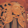 Carved faces, Gottfried and Mary Fuchs Organ, Pacific Lutheran University, Tacoma WA